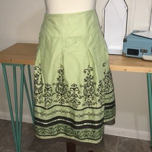 Gorgeous Green and Brown Skirt‎ * Beaded Sequins *